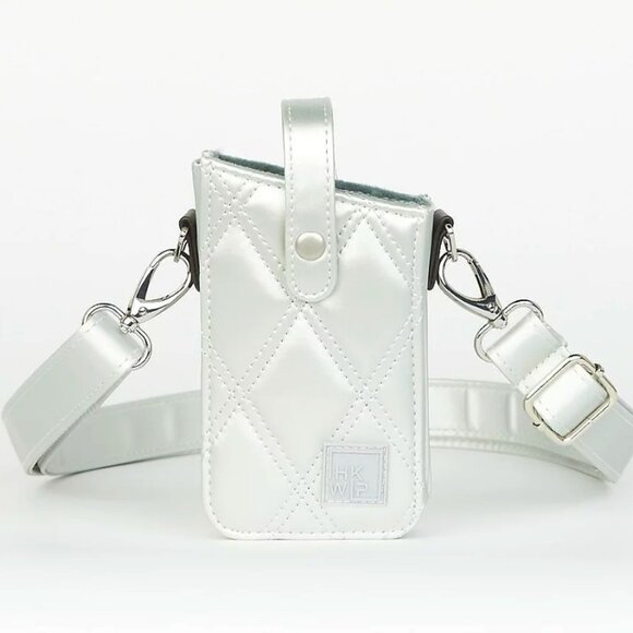 IHKWIP Call-Me-Later Cell Phone Crossbody with RFID Card Slots SILVER  0194 - Picture 1 of 2